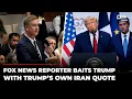 Who Said That Trump Walks Right Into Peter Doocy s Trap Over Iran Never Lost A Negotiation