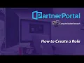 PartnerPortal - How to Create a Role