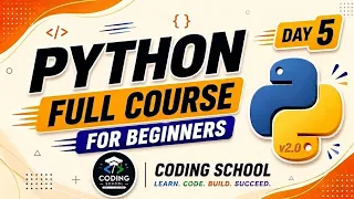 Learn Python Easily Day 5 Coding School Loops Break Continue Range