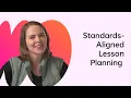 Standards-Aligned Lesson Planning on HMH Ed