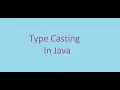Java Basics Course 31 Casting ARABIC