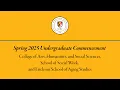UMBC Spring Undergraduate Commencement 2025 CAHSS School of Social Work Erickson School