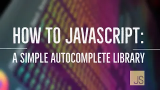 Easy JavaScript - How to create a simple Autocomplete Library with Vanilla JS 60