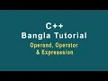 C Bangla Tutorial-08 Operand Operator Expression