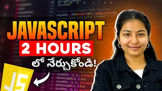 Javascript in 2Hours Javascript Zero to Hero Javascript in Telugu Javascript OneShot