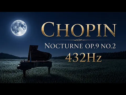 Chopin — Nocturne Op.9 No.2 (432Hz) | Soothing Piano for Sleep & Calm Night (1 Hour)