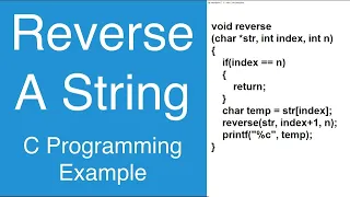 explain string in reverse using recursion in c recursion MJs Code