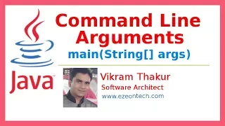 34 - Command Line Arguments In Java