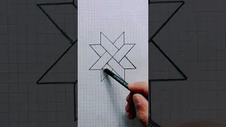 رسم هندسي سهل وبسيط Simple And 3D Easy Geometric Drawing Karim Tv 