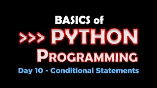 Python Course - Day 10