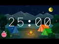 25 Minute Timer Cozy Camping - Study Music