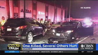 1 Dead 4 Injured In Multi-Car Crash In Anaheim