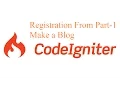 Member Part-1 Make A Blog Codeigniter