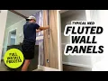 Fluted Wall Panels From Lowe s - Full Installation Process