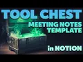 INSTANT meeting notes template in Notion