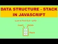 This Data Structure tutorial will teach you how to build a stack in JavaScript