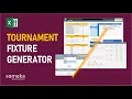 Tournament Fixture Generator Standings Fixture Playoffs in Excel