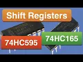 74HC595 74HC165 Shift Registers with Arduino