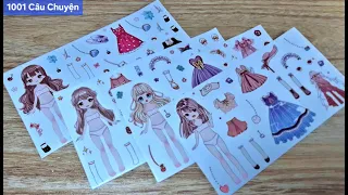 Thiết Kế Sticker Búp Bê Sen Hồng Cúc Phượng Mai Đào Xinh Đẹp🌷Ngôi Nhà Băng Tuyết🌷Ngôi Nhà Màu Đỏ