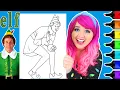 Coloring Buddy the Elf Christmas Coloring Page Ohuhu Paint Markers