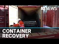 Sunken cargo containers retrieved two years after being lost at sea ABC News
