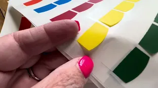 Brightly colored adhesive index tabs printable sturdy