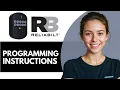Reliabilt Door Lock Programming Instructions 2026