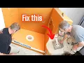 Building a Shower over Concrete Schluter System