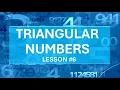 TRIANGULAR NUMBERS LESSON BGCSE MATH COURSE