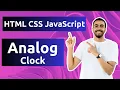 Build a Realistic Analog Clock with HTML CSS and JavaScript from Scratch