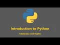 Dictionary and Tuple - Python