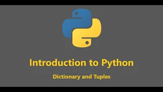 Dictionary and Tuple - Python
