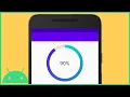 Circular Determinate ProgressBar with Background and Text - Android Studio Tutorial