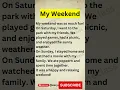 How to Talk About Your Weekend in English 🏞️ | Easy Phrases to Share Fun Stories #weekend #shorts