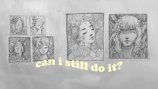 sketching new ideas again after a 4 month creative drought 