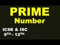 PRIME number ICSE ISC 9th-12th