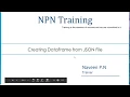 Creating DataFrame from JSON