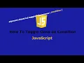 Toggle Class with Condition in JavaScript HTML CSS JS