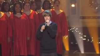 justin bieber someday at christmas live in front of obama