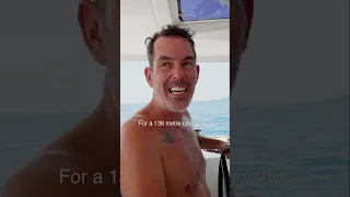 Dodging Cargo Ships in the Shipping Lanes  #sailing