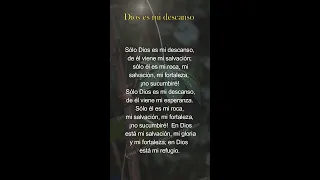 Dios es mi descanso