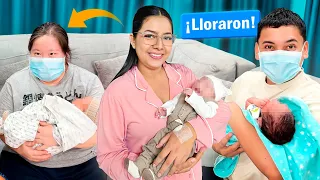 MI FAMILIA CONOCE A NUESTRO BEBE LARIN JR 💚🧸