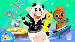 El Rock del Reloj 🕐 Aprende las vocales y más Canciones Infantiles | Toy Cantando