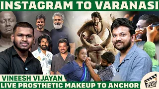 Making of Thaai Kelavi Prosthetic Makeup 👵🏻 | Vineesh Vijayan Interview | GV's Day Out | Finally TV