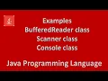 Reading console input BufferedReader Scanner Console