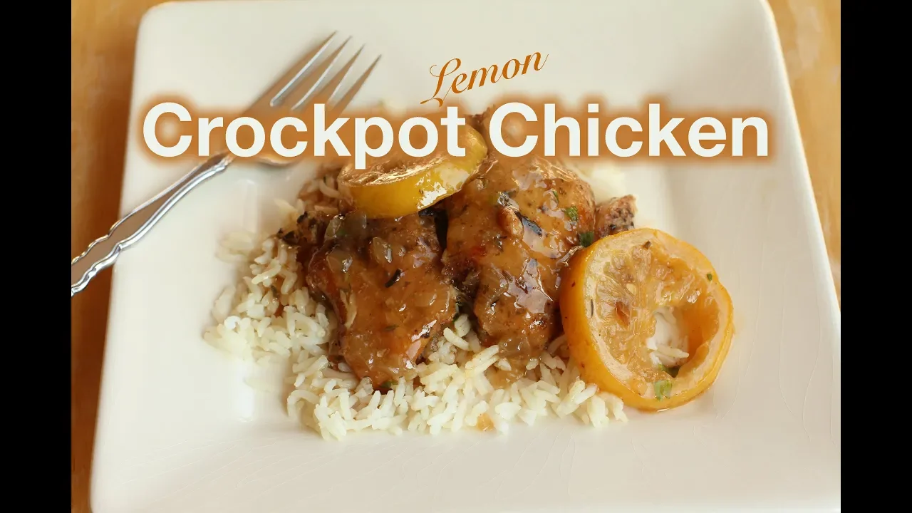 Crockpot Lemon Chicken   Rockin Robin Cooks