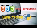 HTML Automation Using Python Script