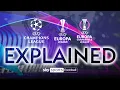 Explained The NEW Champions League Europa League Europa Conference League format