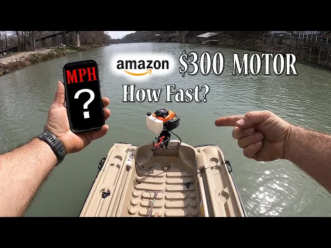 Download MP3 How Fast is a $300 AMAZON Outboard Motor? Surprising!!
