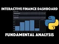 Build an Interactive Finance Dashboard with Python Streamlit to compare Fundamentals of Stocks